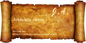 Jobbágy Anna névjegykártya