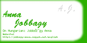 anna jobbagy business card